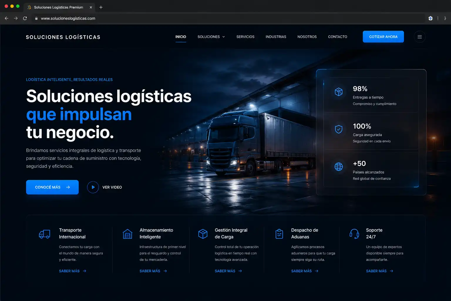 Rediseño web moderno responsive